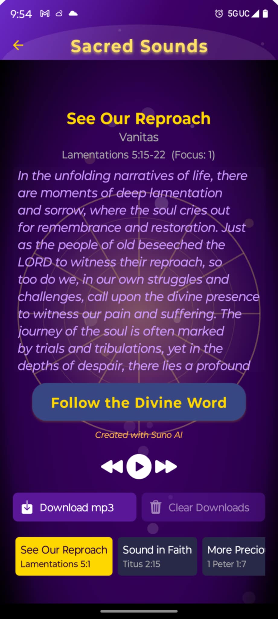 Divine Inspiration mystical commentary